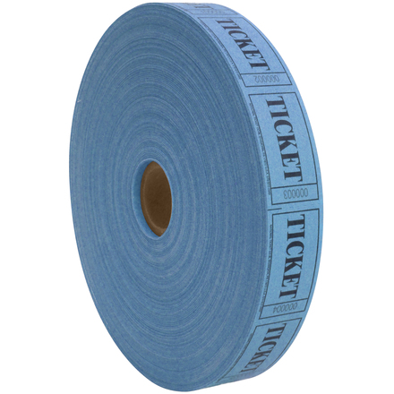 1" x 1 <span class='fraction'>3/4</span>" Blue Single Ticket