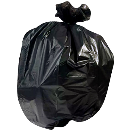 High Density Trash Liners - Black, 6 Bushel, .67 Mil.