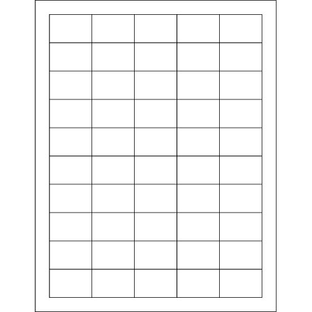 1 <span class='fraction'>1/2</span> x 1" White Rectangle Laser Labels - Master Case