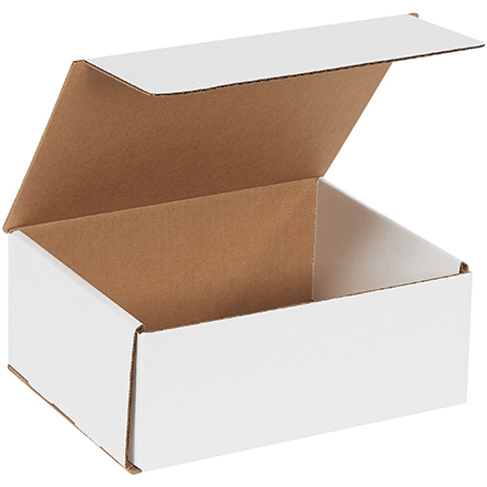 10 x 8 x 4" White Corrugated Mailers